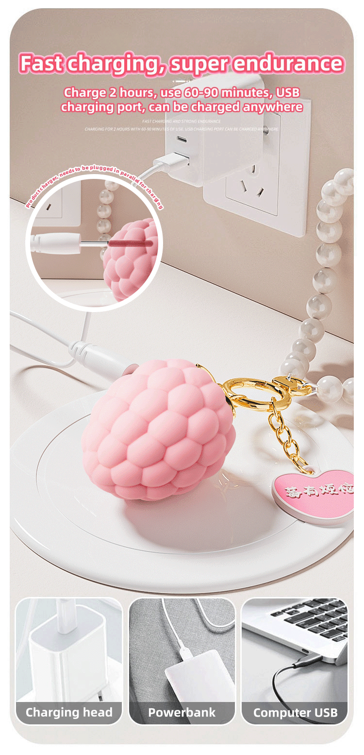 Strawberry vibrator strong vibration massager