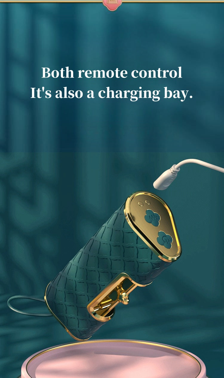 Heart lock lipstick vibrator