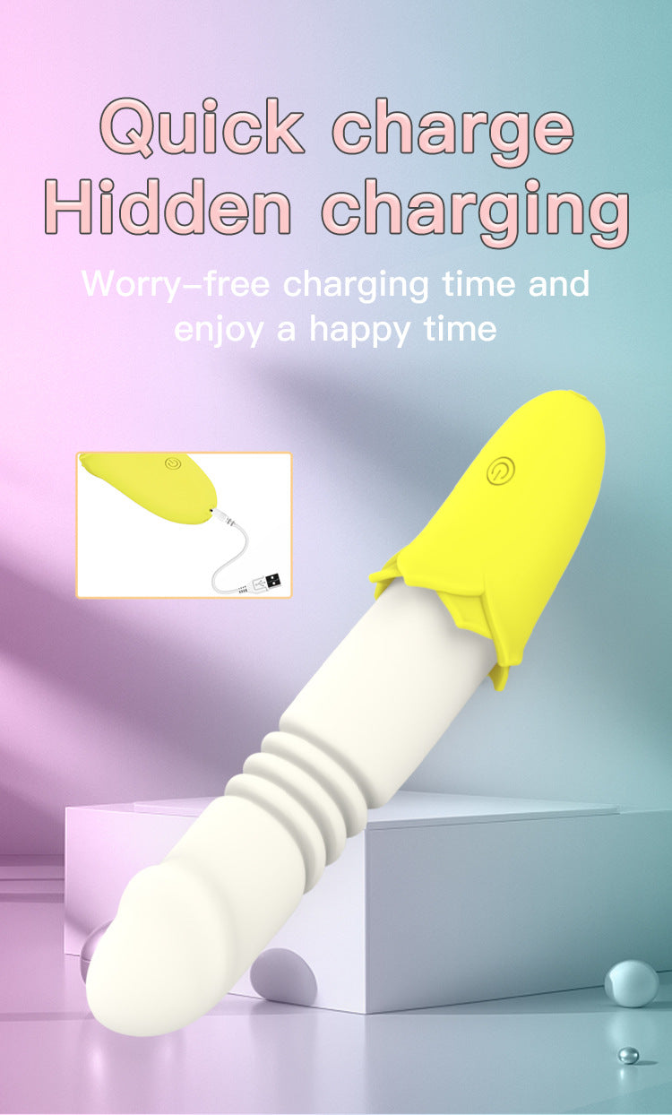 Colorful Silicone Body Massagers - Banana - inspired Design