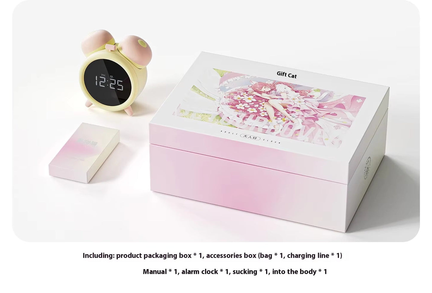 Female Cute Retro-inspired Digital Alarm Clock - It's both an alarm clock and a toy