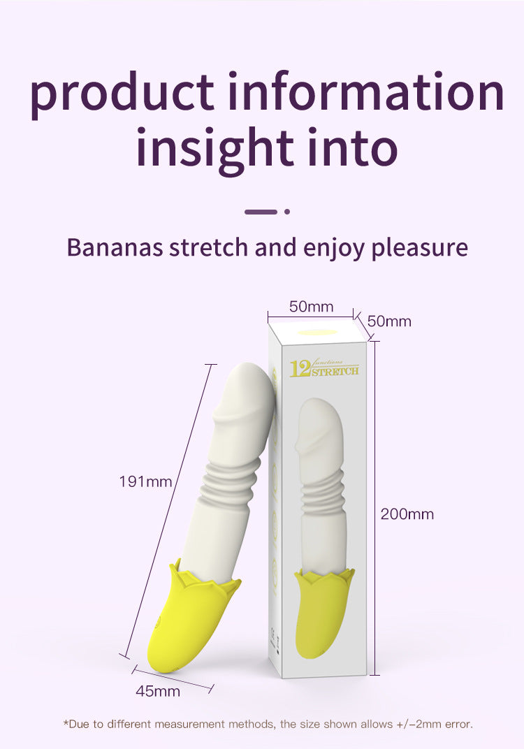 Colorful Silicone Body Massagers - Banana - inspired Design