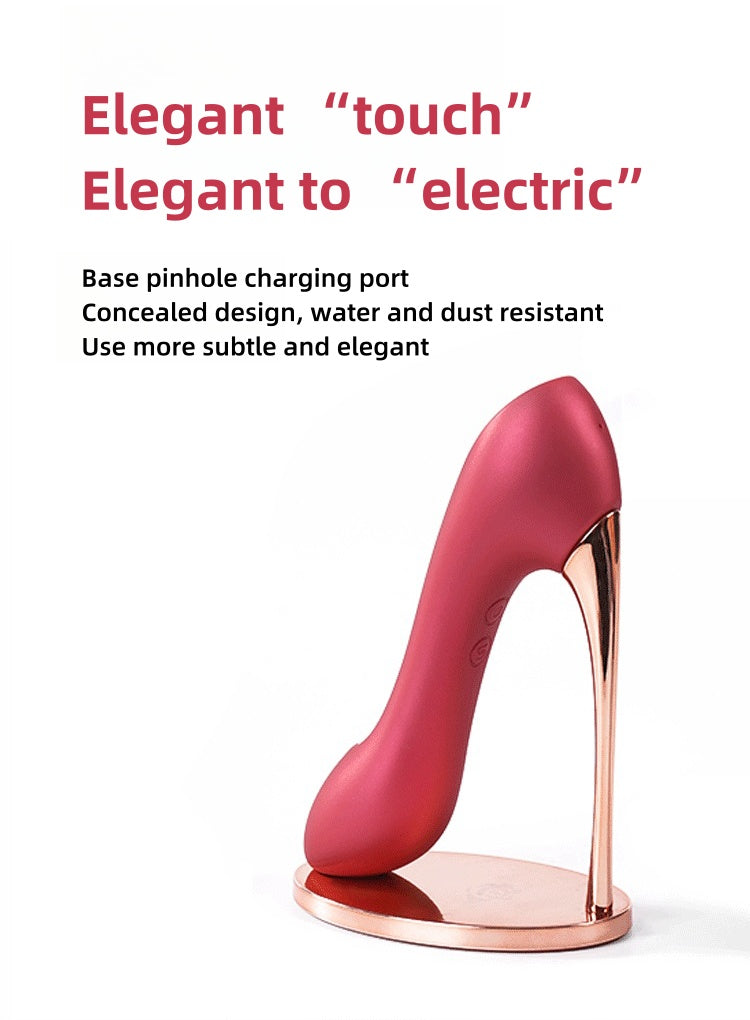 Red High-heeled shoes vibrator massager