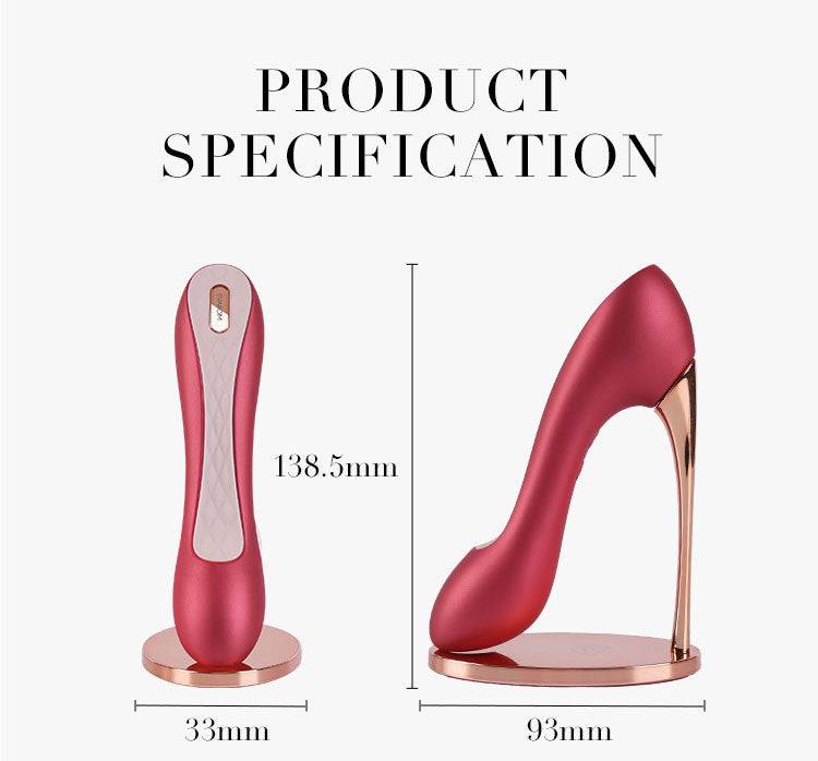 Red High-heeled shoes vibrator massager