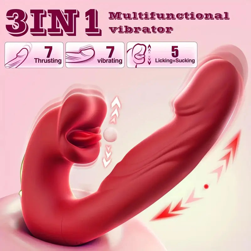 3-in-1 Mouth Slap Tongue Vibrating Massager
