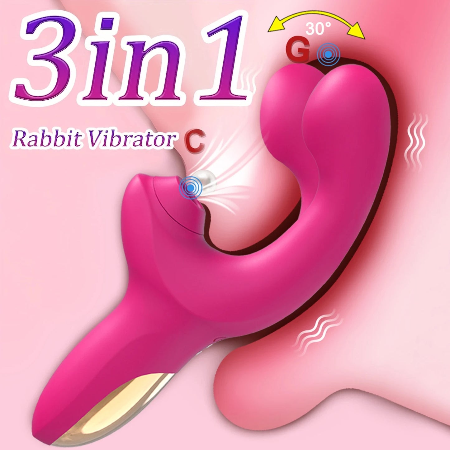 Vibrating Pink Relaxation Massager - Unique Shape for Comfort