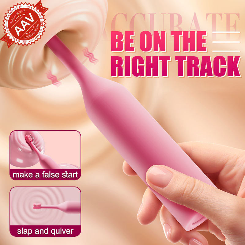 Toothbrush bending vibrator massager