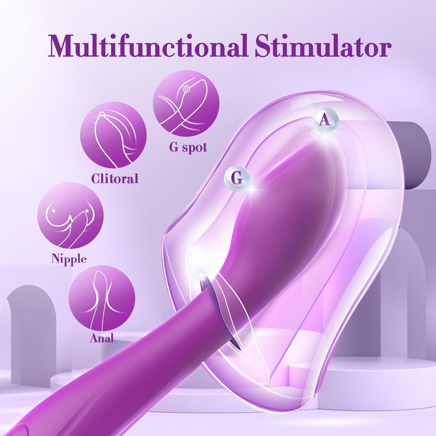 10 Mode Vibration Body Massager - Ergonomic Design