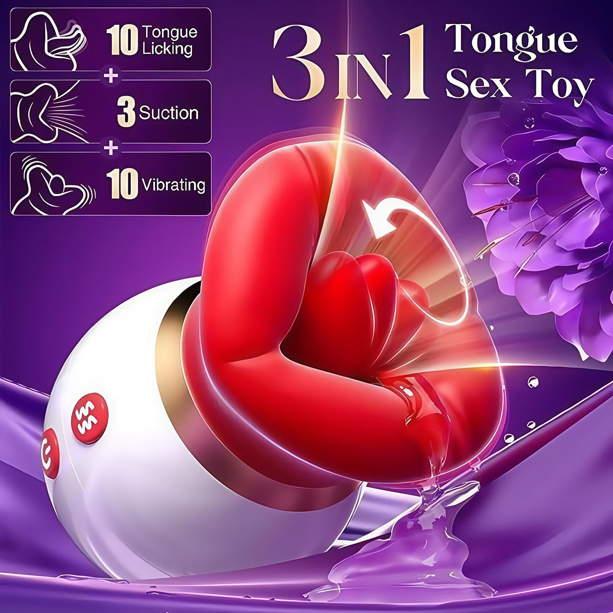 Rose Lips - Inspired Rechargeable Body Massager for Women