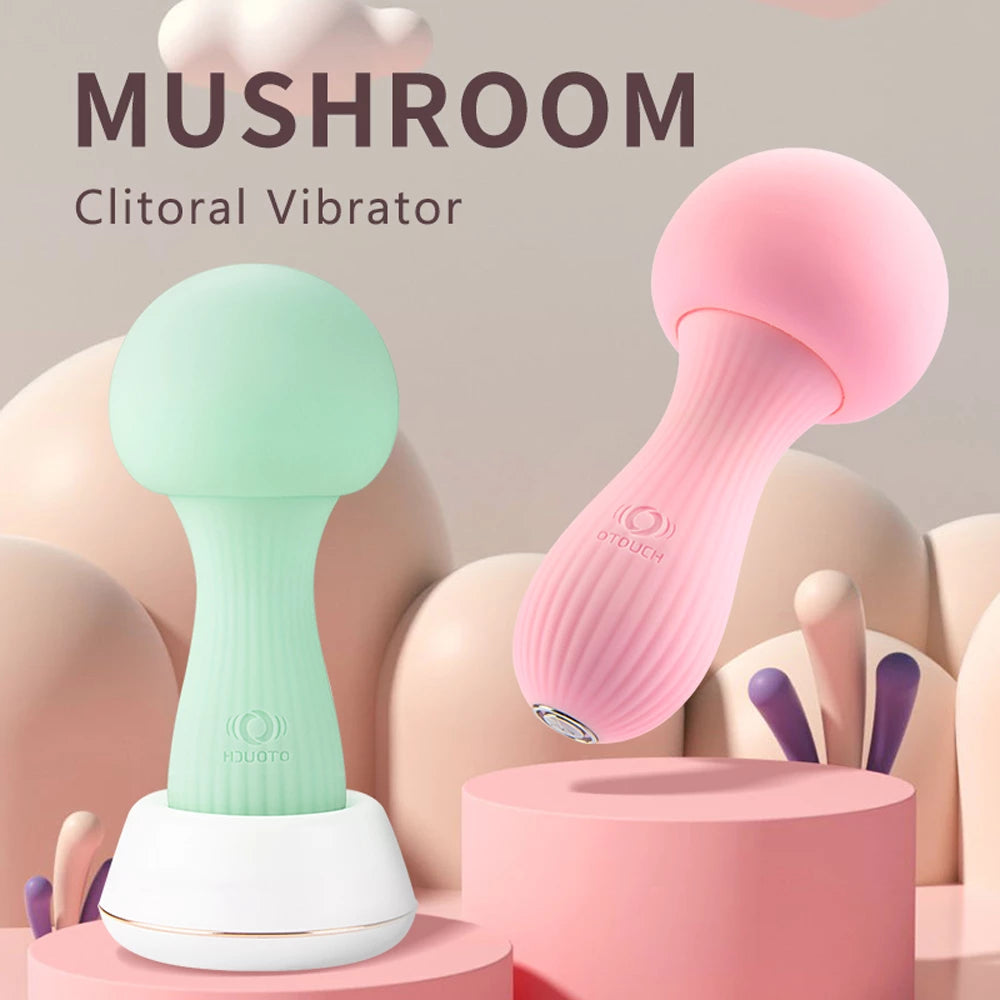 Moka Colorful Mushroom - shaped Vibration Massagers - Soft Touch