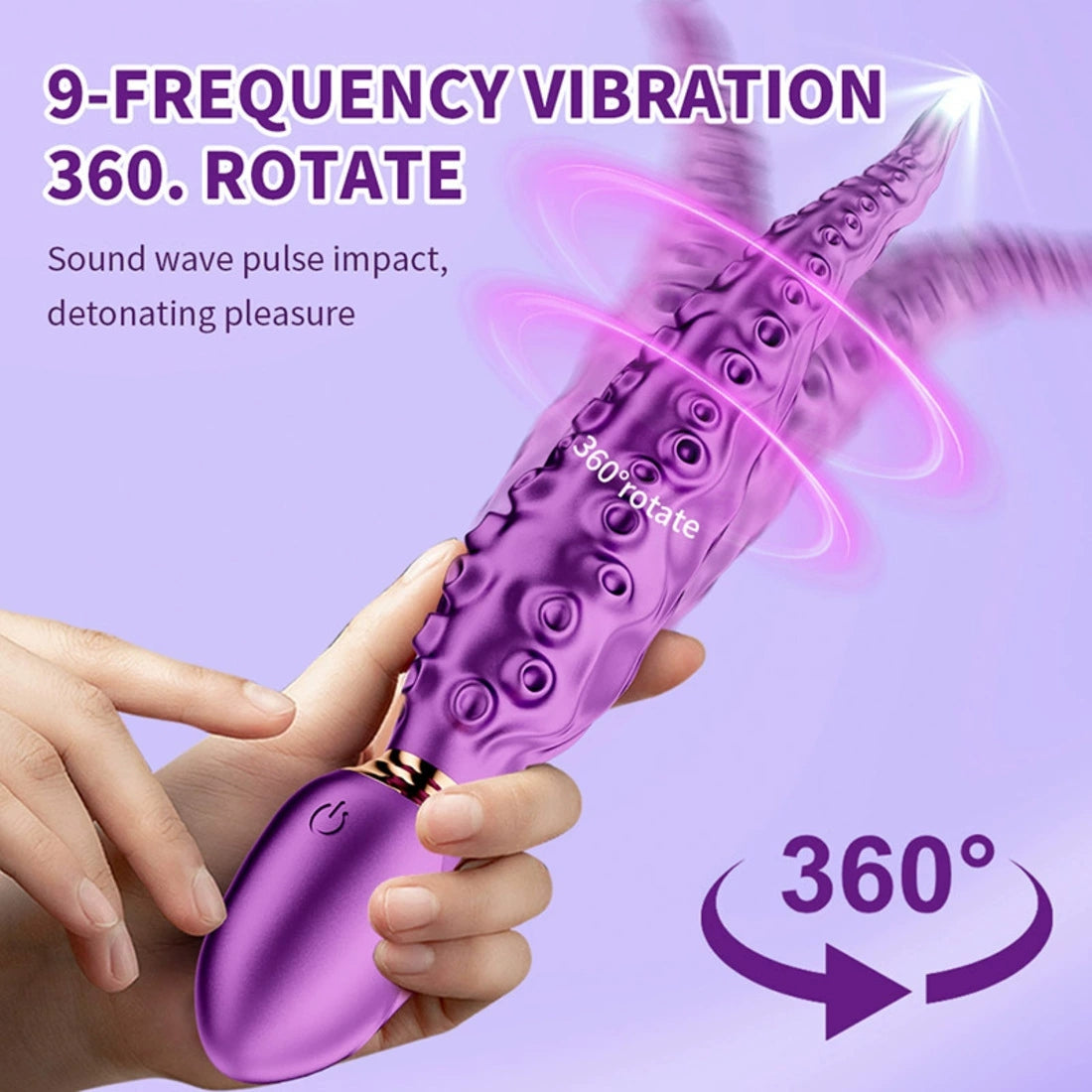 Purple Octopus - Inspired Silicone Body Massager