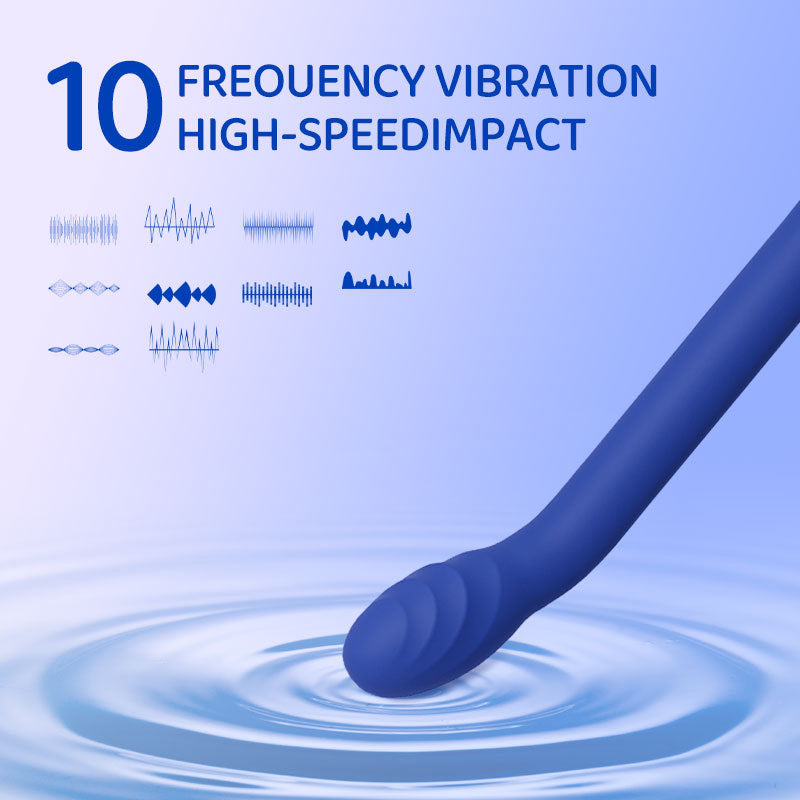 Blue Silicone Body Massager - Ergonomic Design