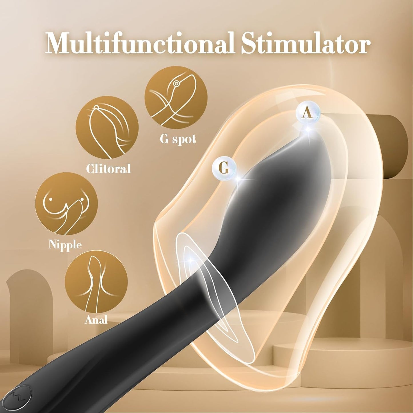 10 Mode Vibration Body Massager - Ergonomic Design