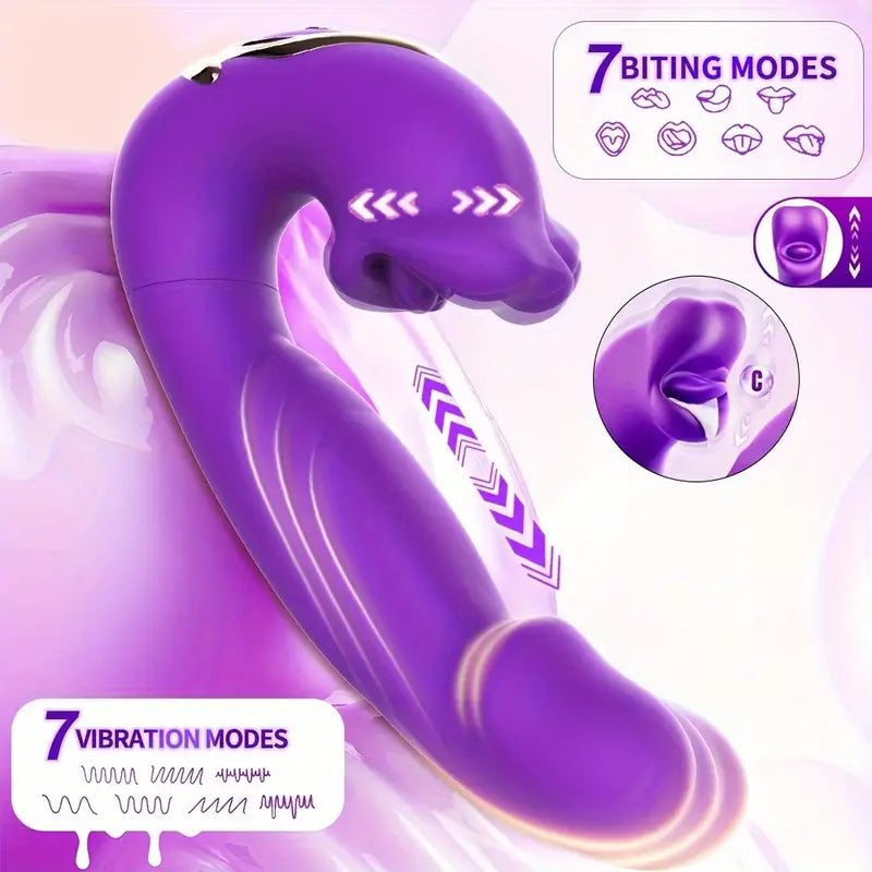 3-in-1 Mouth Slap Tongue Vibrating Massager