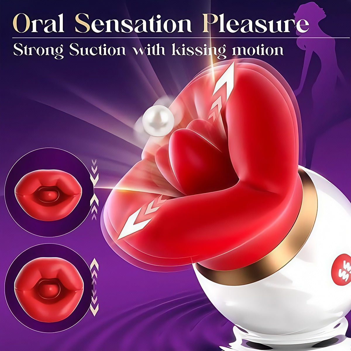 Rose Lips - Inspired Rechargeable Body Massager for Women