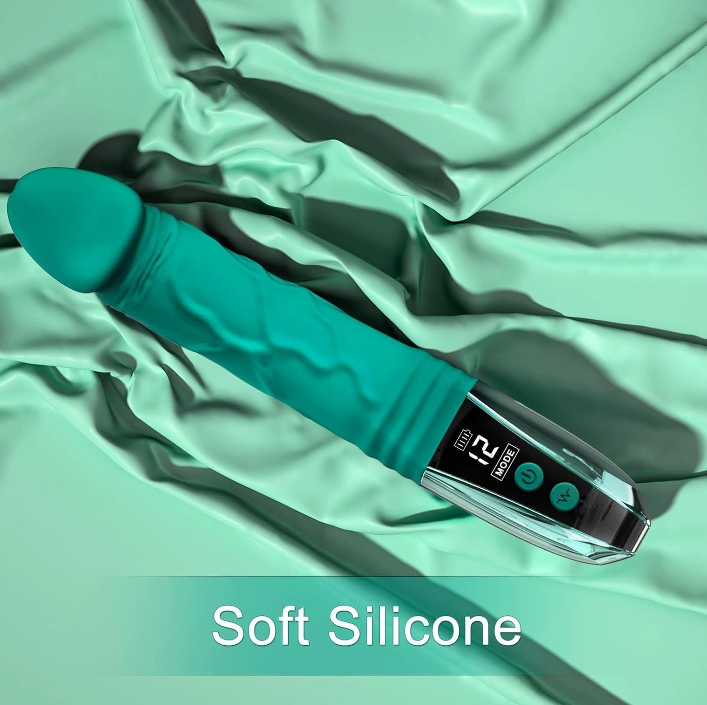 Emerald - Green Silicone Body Massager - USB Magnetic Charging