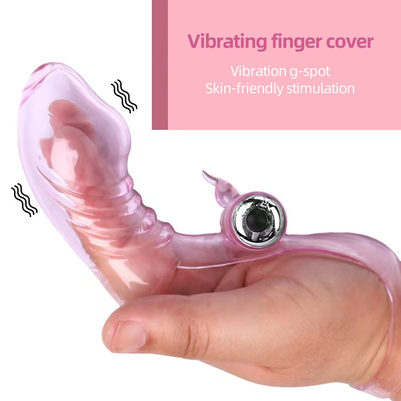 Vibrate massage finger cover