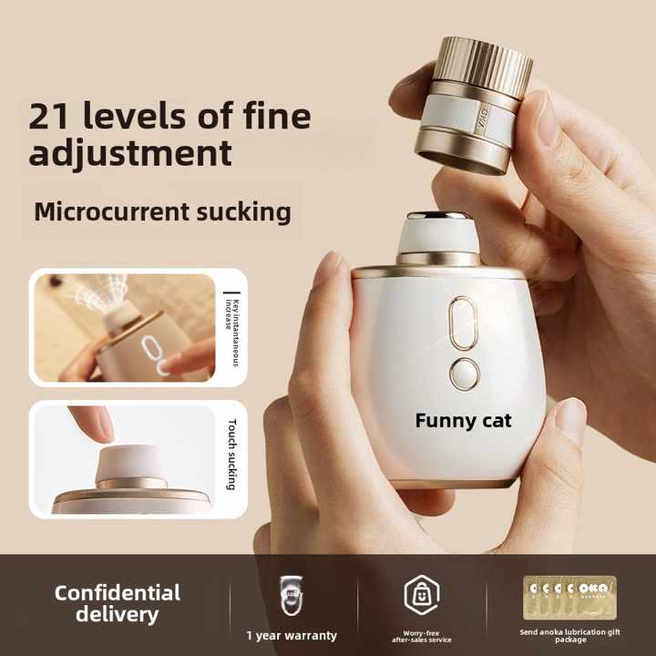Perfume bottle shape Precision - designed USB Rechargeable Body Massager - Strong Suction Function