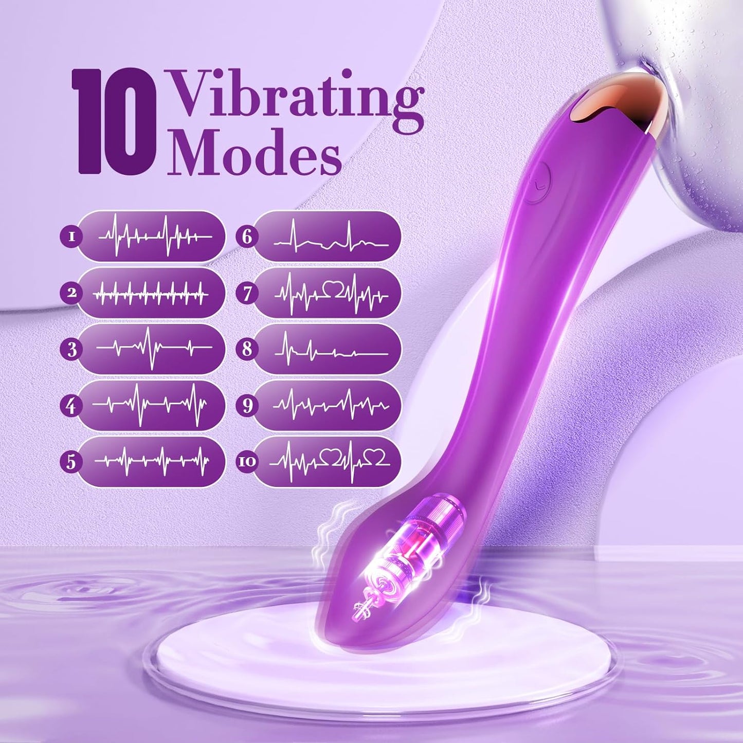 10 Mode Vibration Body Massager - Ergonomic Design