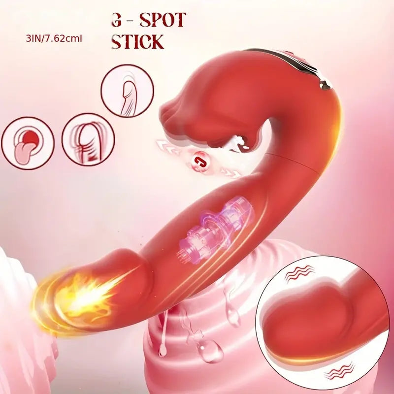 3-in-1 Mouth Slap Tongue Vibrating Massager