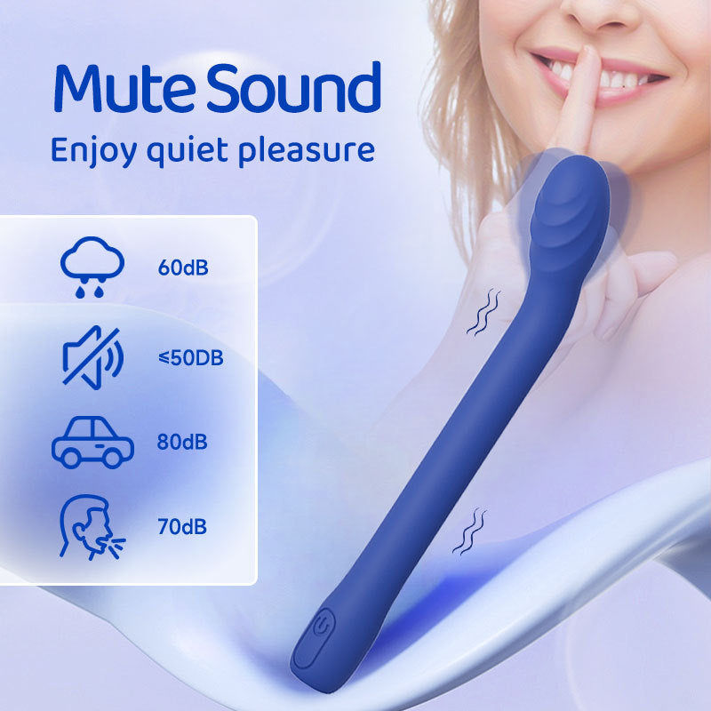 Blue Silicone Body Massager - Ergonomic Design