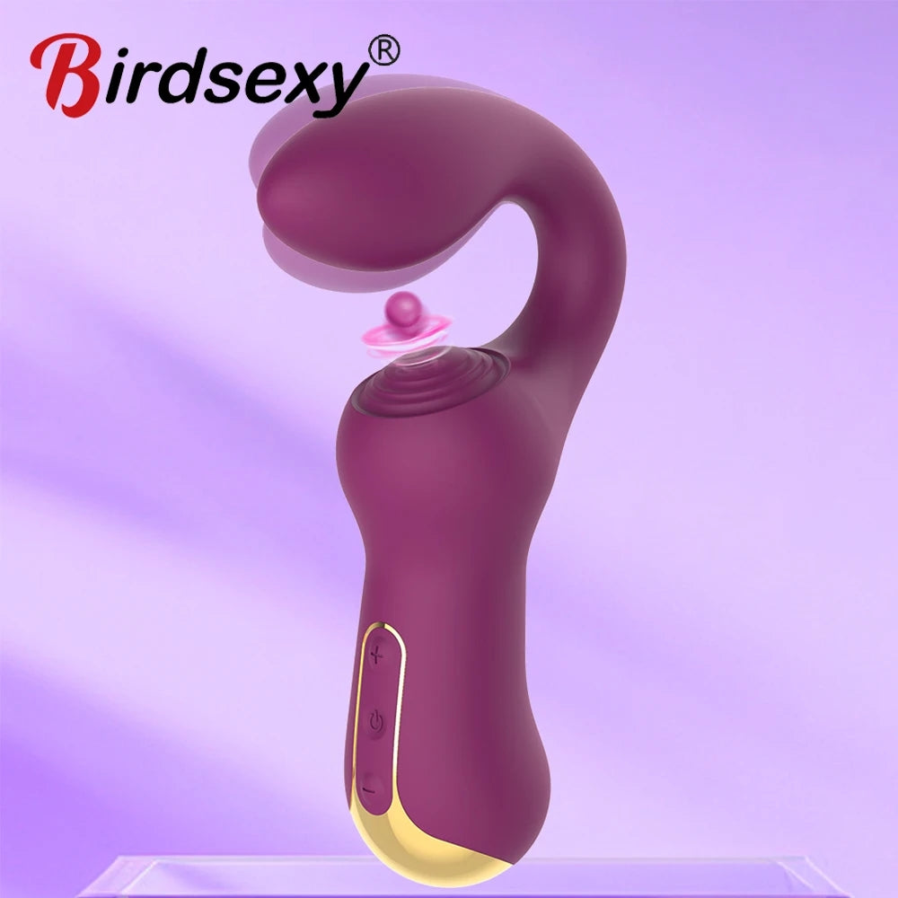 Premium Purple Vibration Massager with 10 Frequencies