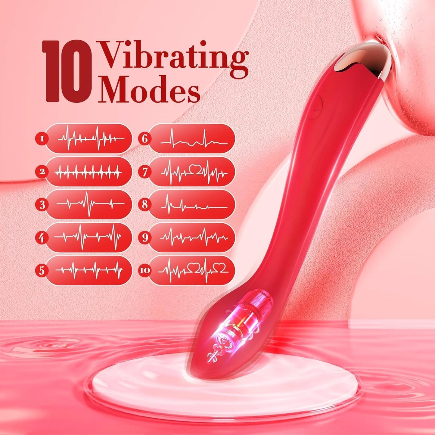 10 Mode Vibration Body Massager - Ergonomic Design