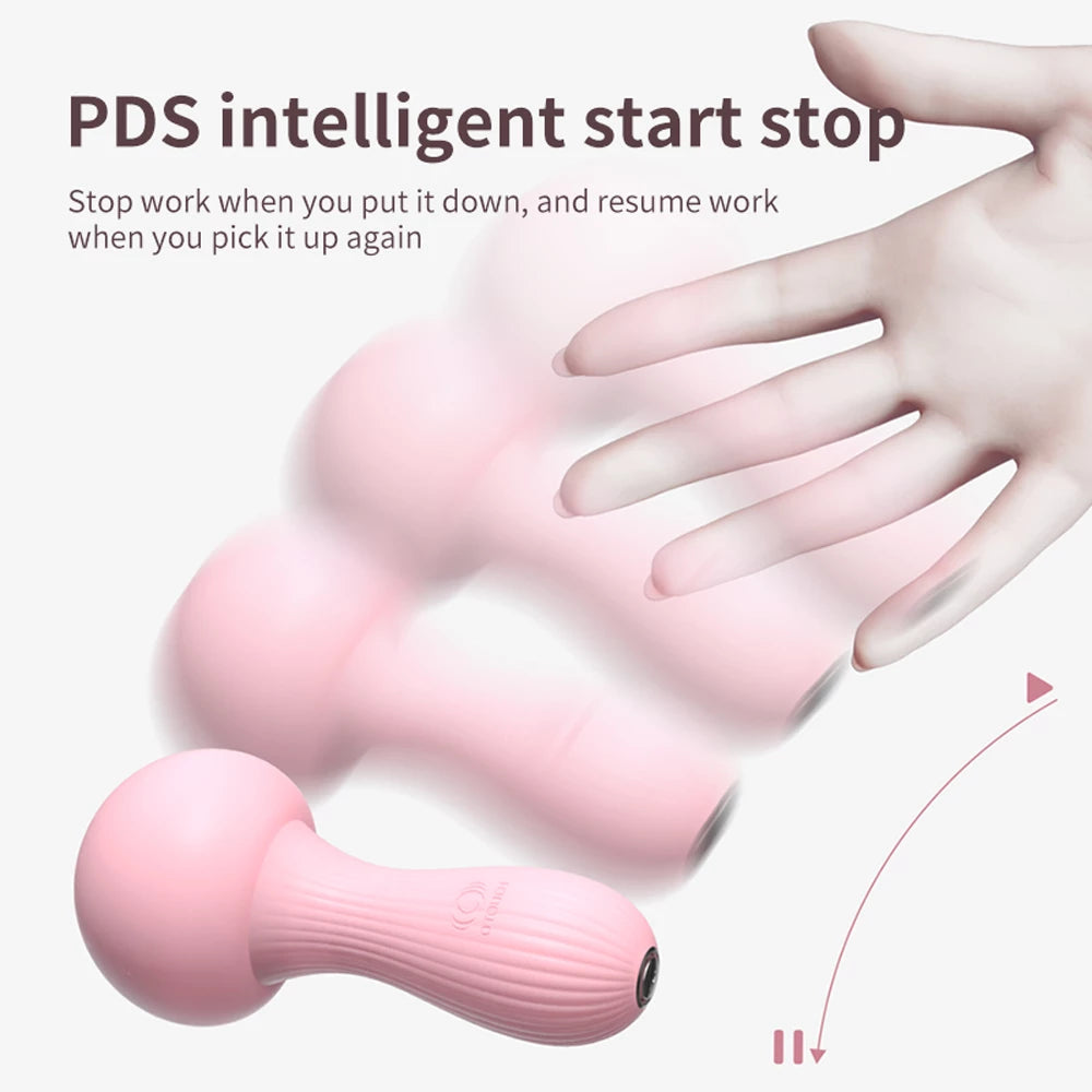 Moka Colorful Mushroom - shaped Vibration Massagers - Soft Touch