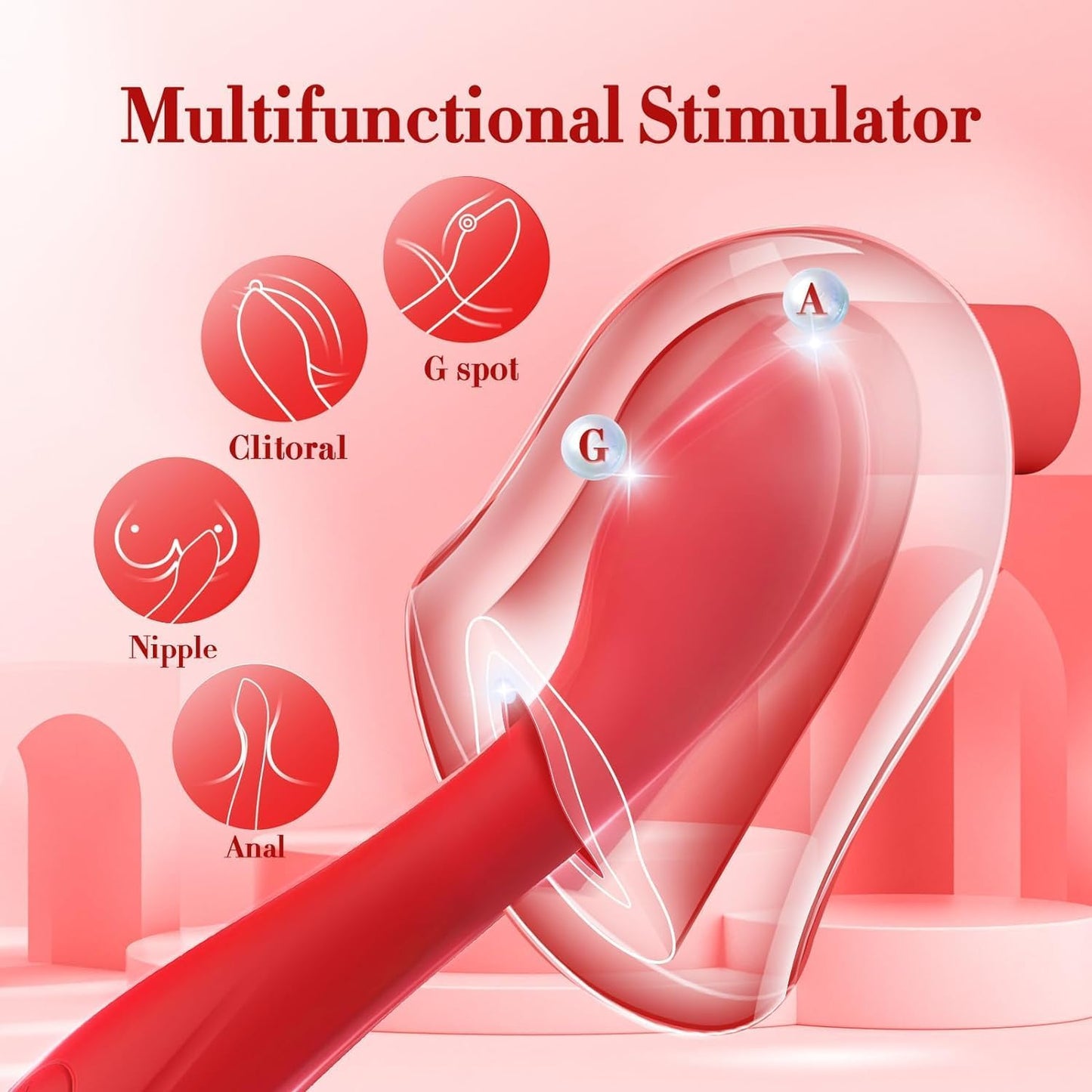 10 Mode Vibration Body Massager - Ergonomic Design