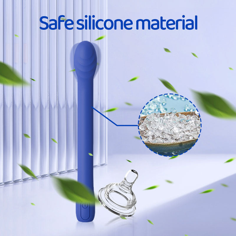 Blue Silicone Body Massager - Ergonomic Design