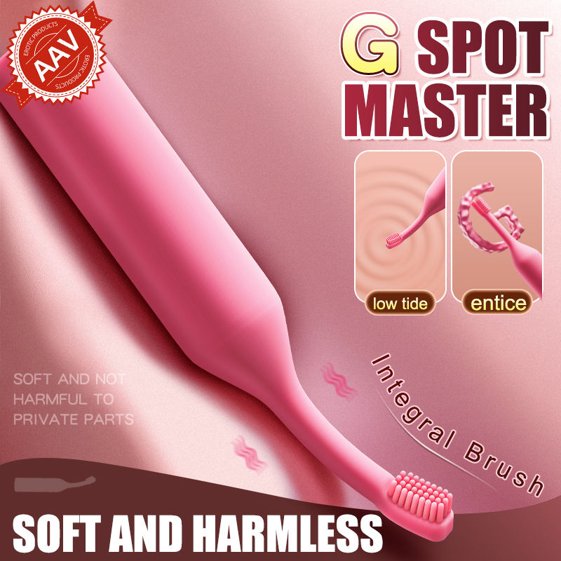 Toothbrush bending vibrator massager