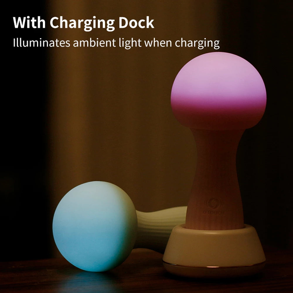 Moka Colorful Mushroom - shaped Vibration Massagers - Soft Touch