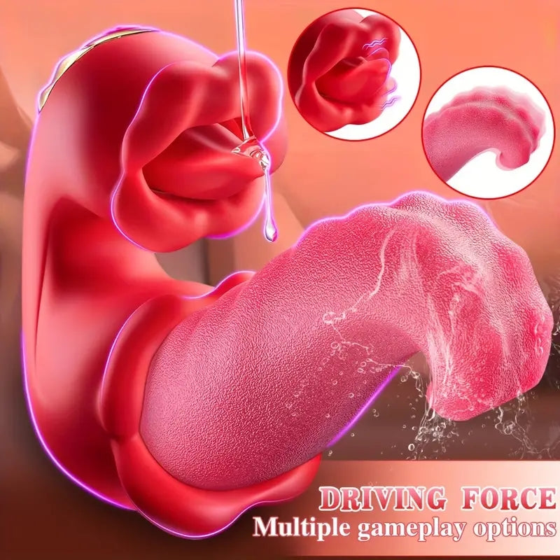 Simulation Tongue Vibrating Massager Powerful Vibrating Massage Toys