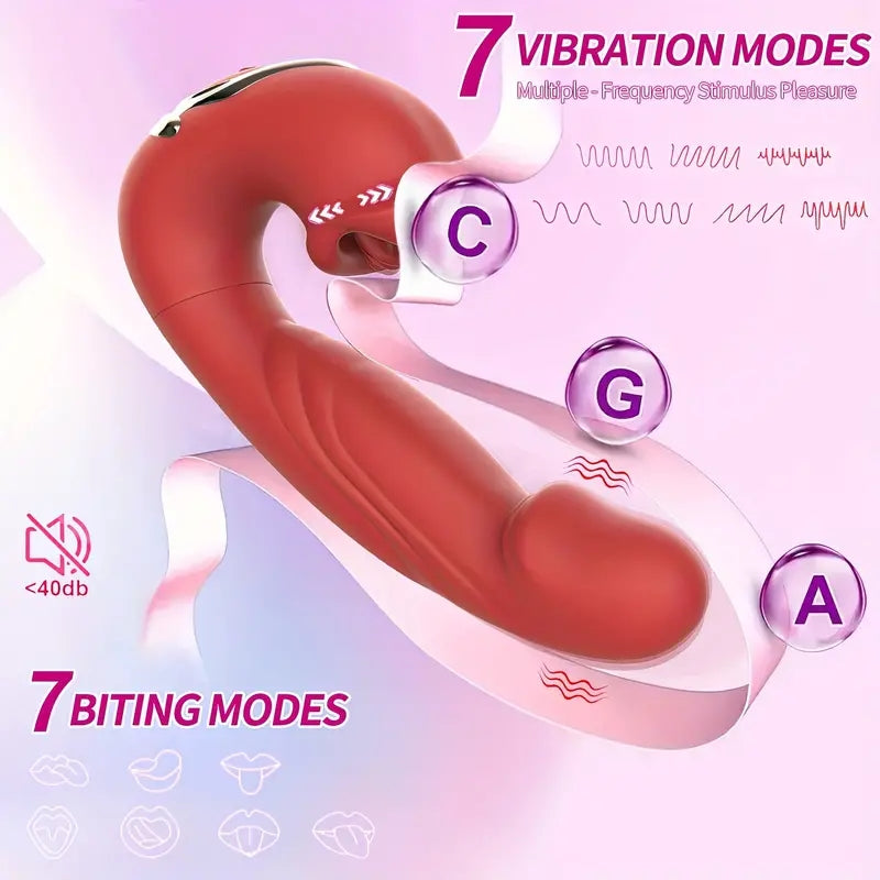 3-in-1 Mouth Slap Tongue Vibrating Massager