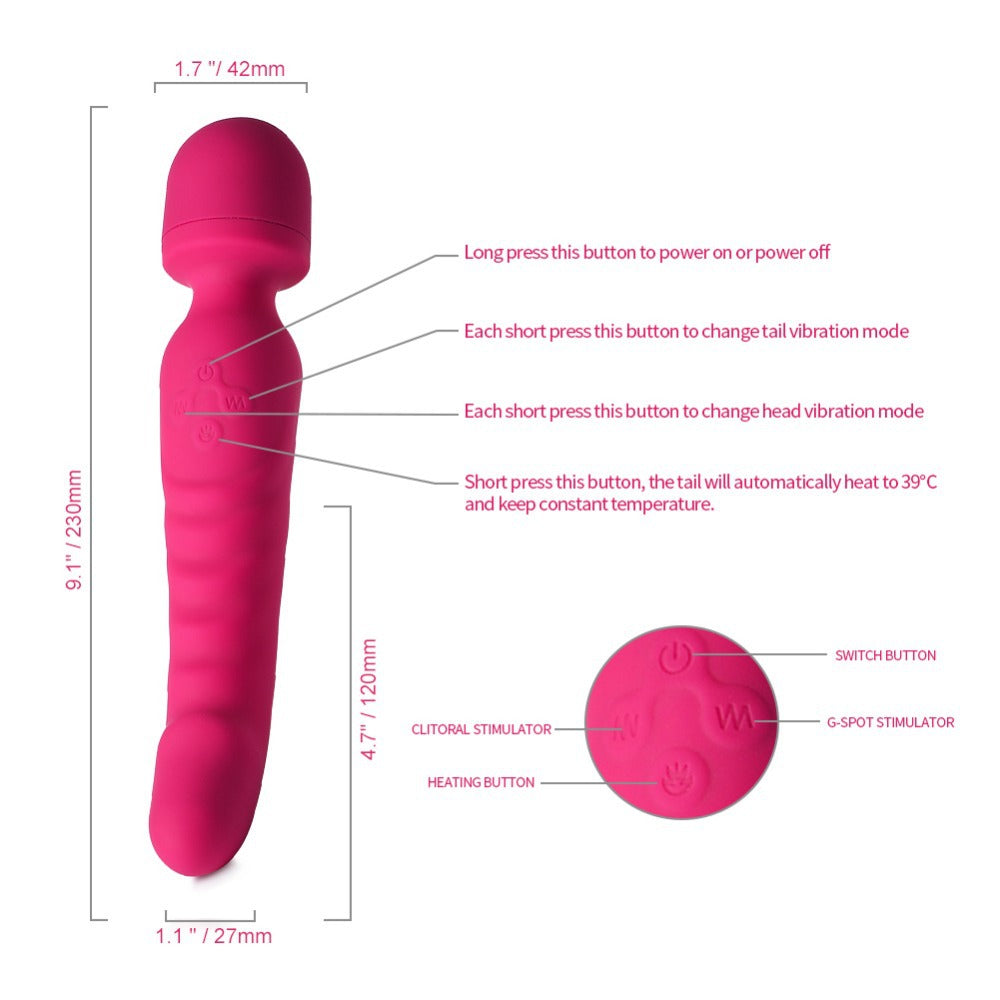 Silicone Body Massager - Ergonomic & Textured Design