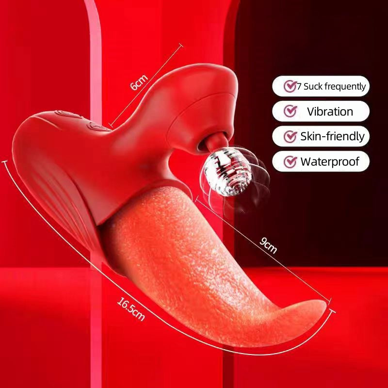 Simulation Tongue Vibrating Massager Powerful Vibrating Massage Toys