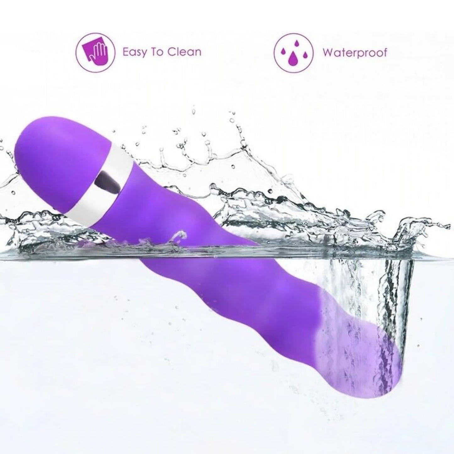 Silicone Waterproof Body Massager - Easy to Clean