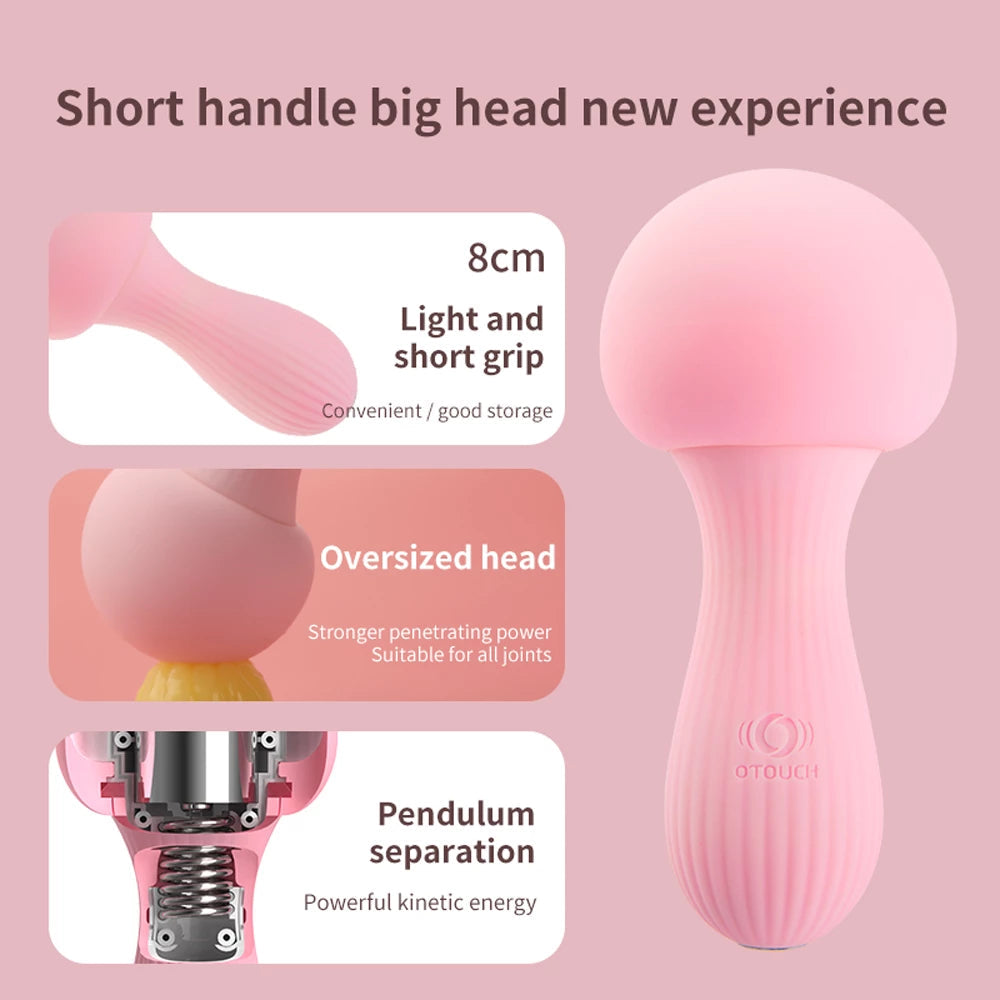 Moka Colorful Mushroom - shaped Vibration Massagers - Soft Touch