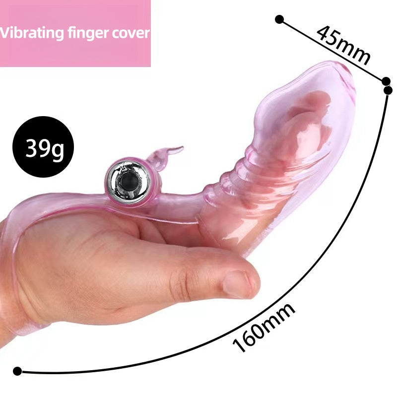 Vibrate massage finger cover
