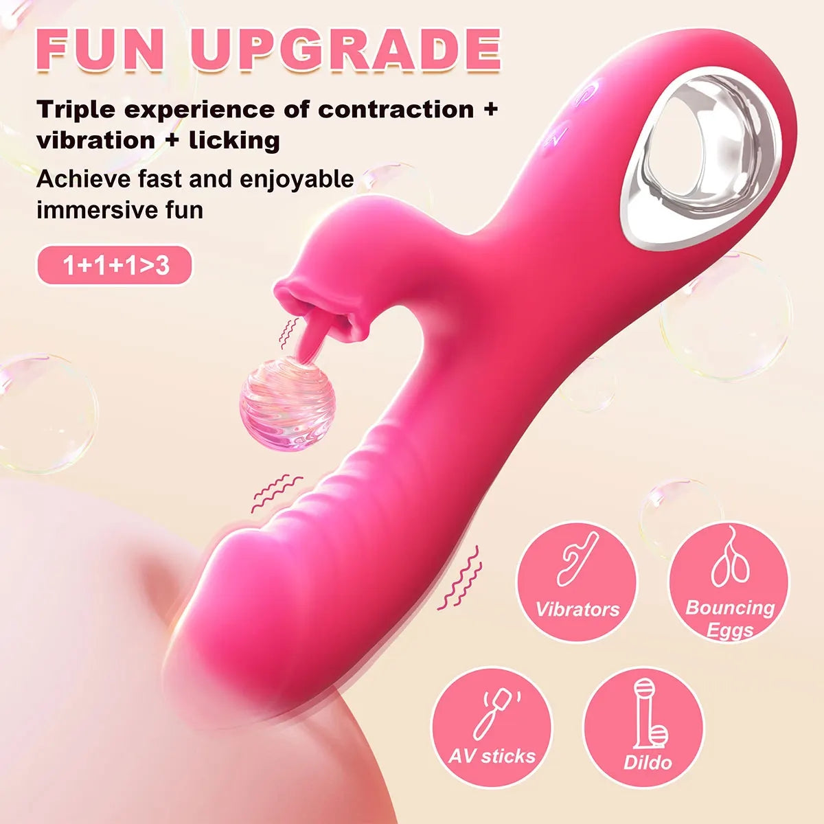 Silicone Body Massager - Unique Contoured Design