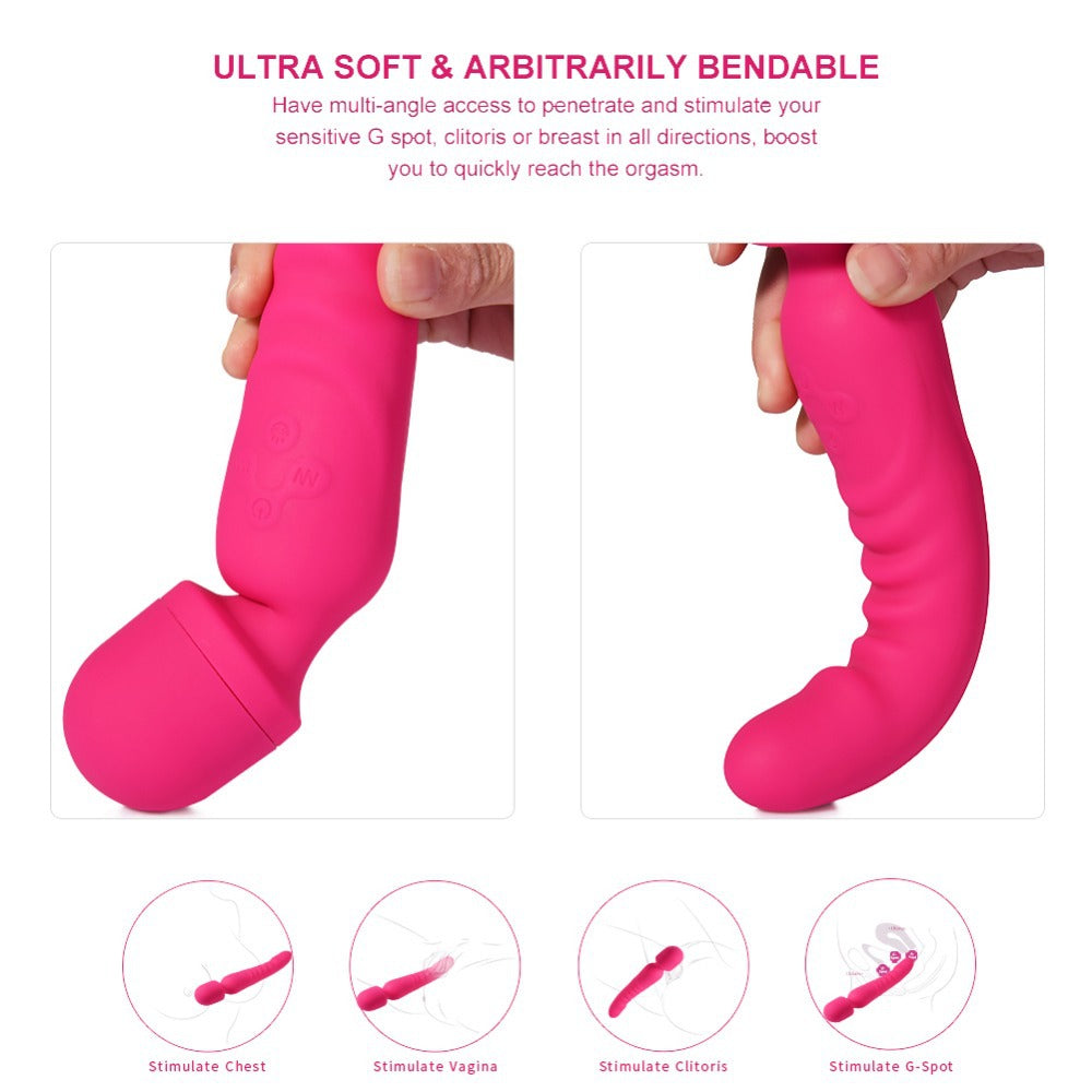 Silicone Body Massager - Ergonomic & Textured Design