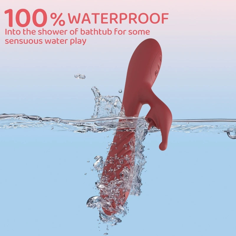 Vibrating Red Relaxation Massager - Unique Contoured Shape