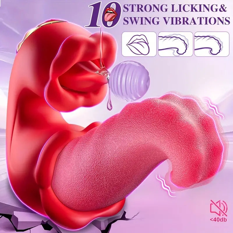 Simulation Tongue Vibrating Massager Powerful Vibrating Massage Toys