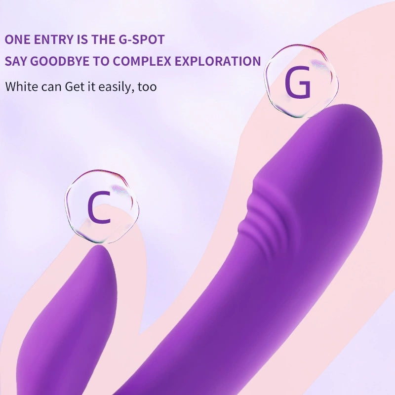 Waterproof Vibration Massager - Purple & Silicone - for Relaxation