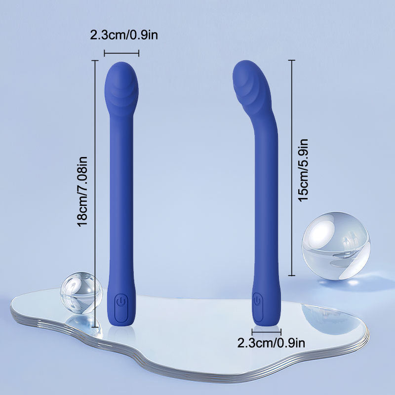 Blue Silicone Body Massager - Ergonomic Design