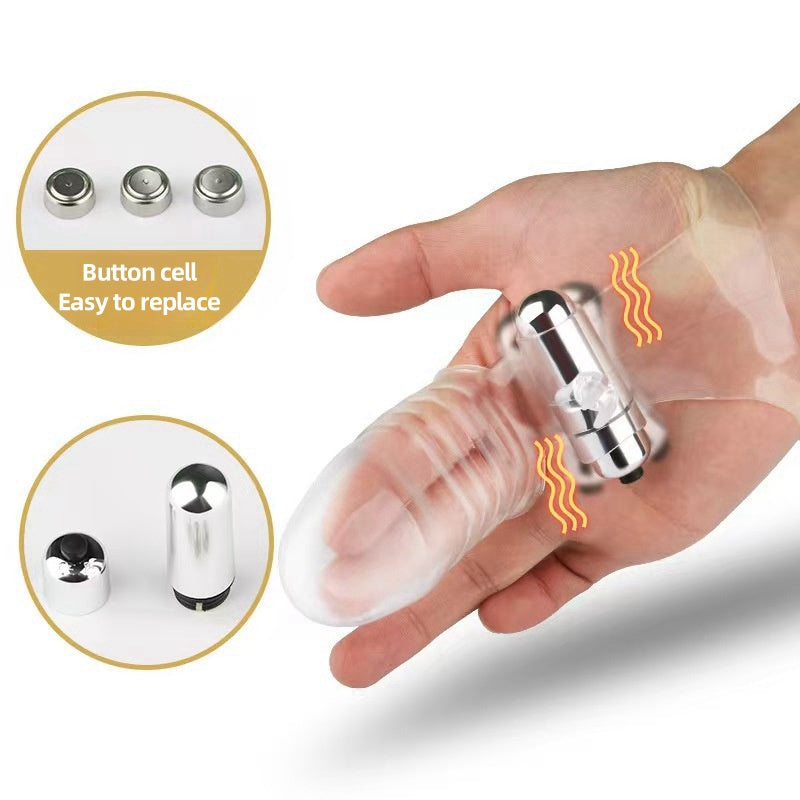 Vibrate massage finger cover