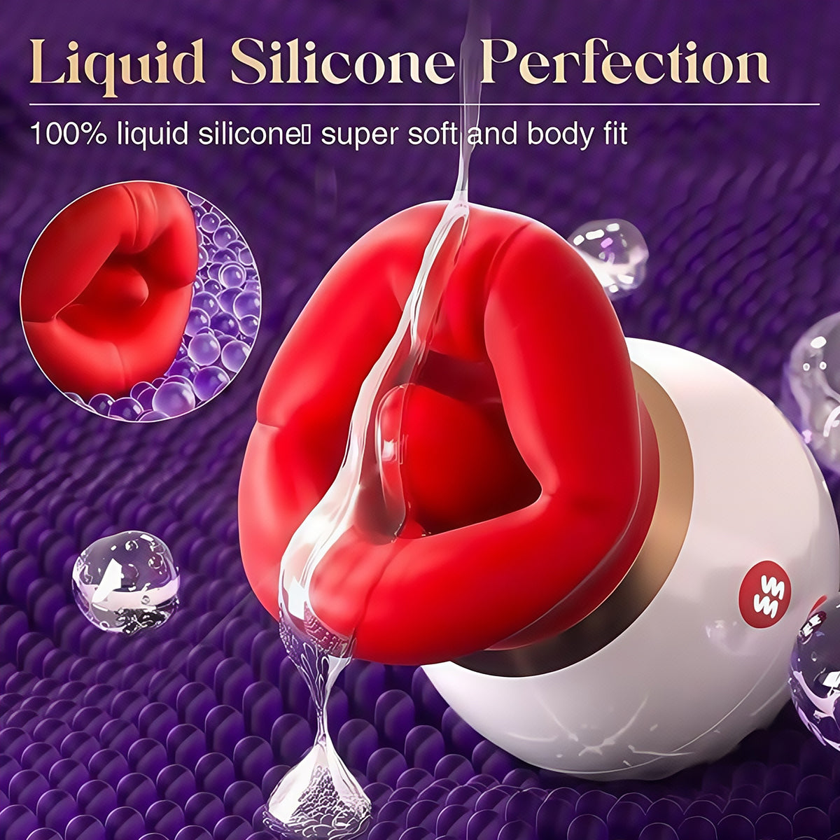 Rose Lips - Inspired Rechargeable Body Massager for Women