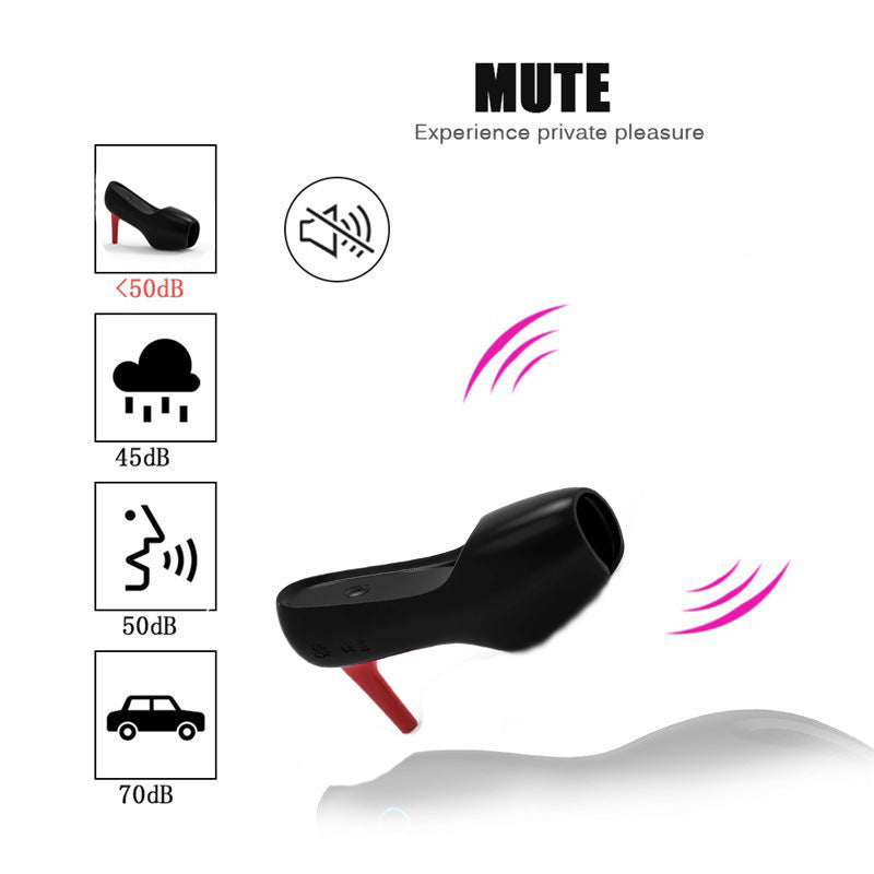 Red High-heeled shoes vibrator massager