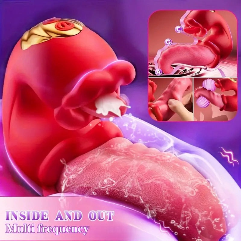 Simulation Tongue Vibrating Massager Powerful Vibrating Massage Toys