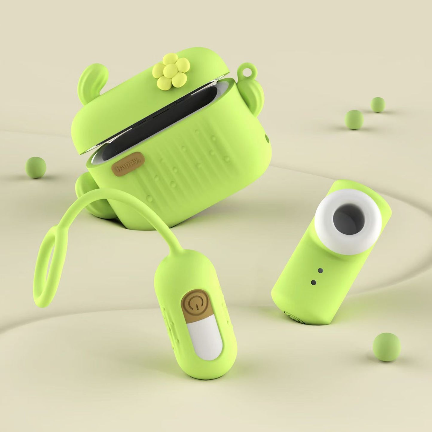 Suitcase/cactus vibration massager