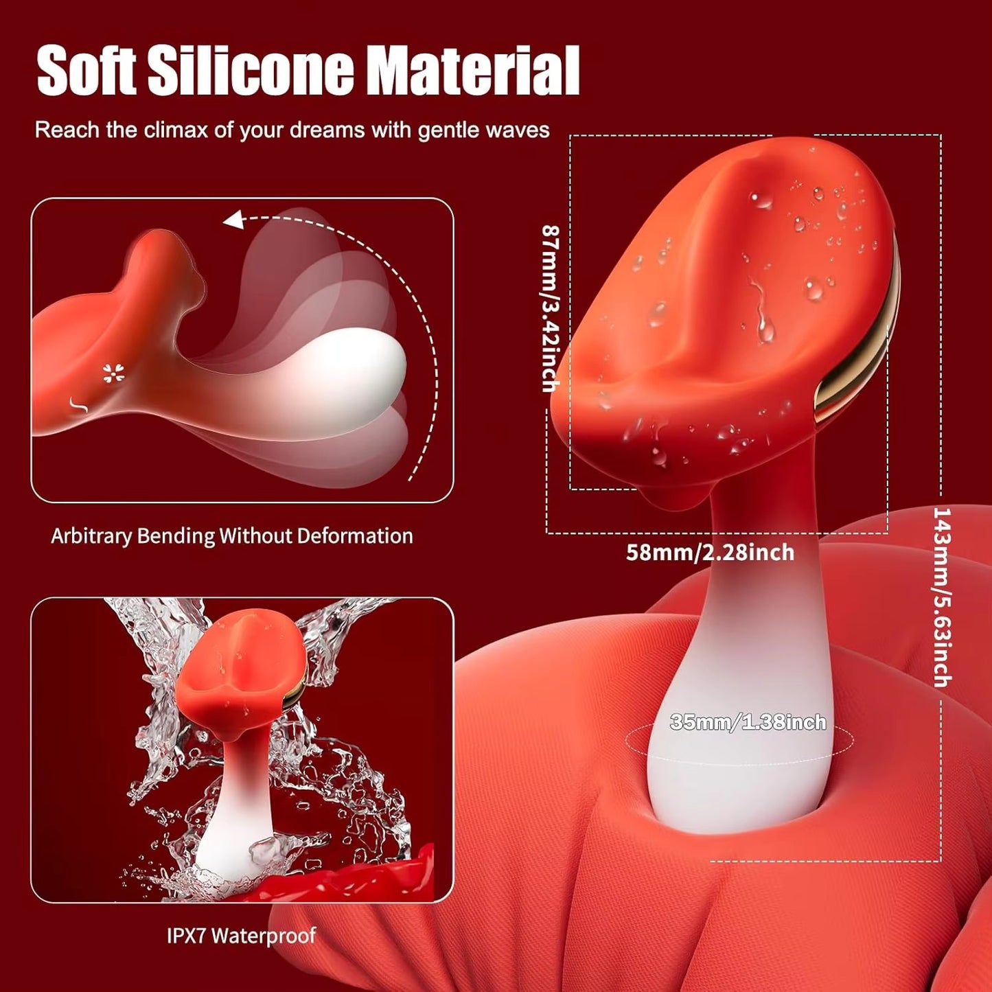 Color - Varied Silicone Body Massagers - Ergonomic & Button - controlled